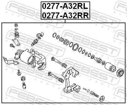 FEBEST Brake Caliper (0277-A32RL)