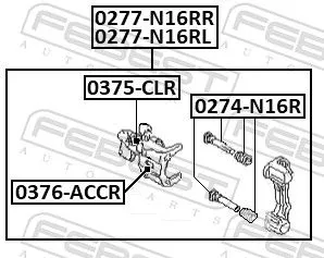 FEBEST Brake Caliper (0277-N16RR)