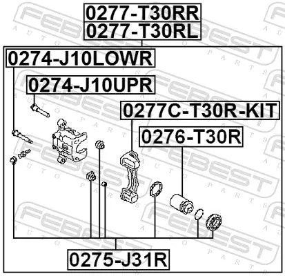 FEBEST Brake Caliper (0277-T30RL)