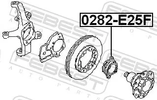 FEBEST Wheel Hub (0282-E25F)