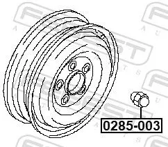 FEBEST Wheel Nut (0285-003)