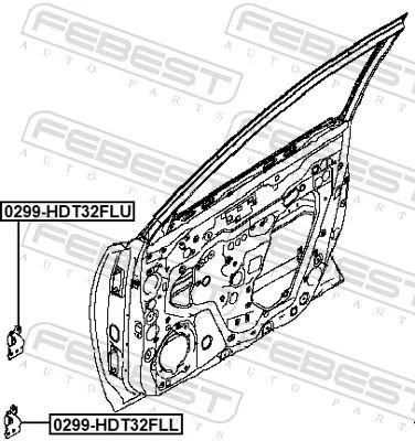 FEBEST Door Hinge (0299-HDT32FLL)