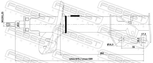 FEBEST Shock Absorber (03110-002FR)