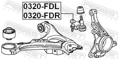 FEBEST Ball Joint (0320-FDL)