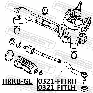 FEBEST Tie Rod End (0321-FITLH)