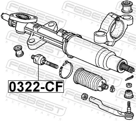 FEBEST Inner Tie Rod (0322-CF)