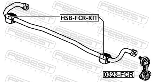 FEBEST Link/Coupling Rod, stabiliser bar (0323-FCR)