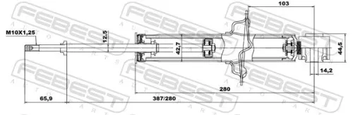 FEBEST Shock Absorber (03658536R)