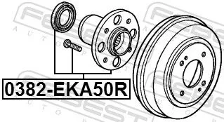 FEBEST Wheel Hub (0382-EKA50R)