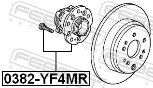 FEBEST Wheel Hub (0382-YF4MR)