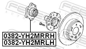 FEBEST Wheel Hub (0382-YH2MRLH)