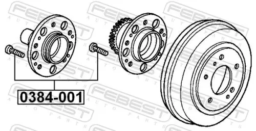 FEBEST Wheel Stud (0384-001)