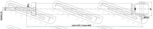 FEBEST Shock Absorber (04110-003R)