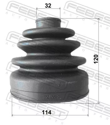 FEBEST Bellow, drive shaft (0417-V75R)