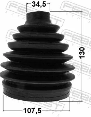 FEBEST Bellow, drive shaft (0417P-V97WR)