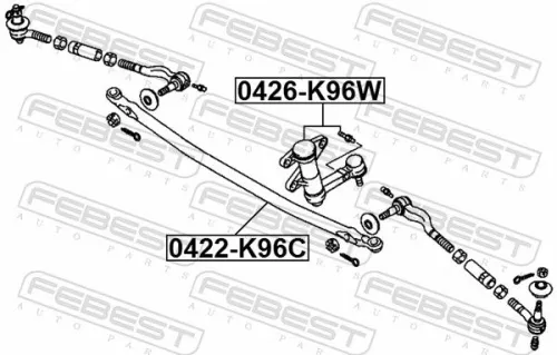 FEBEST Inner Tie Rod (0422-K96C)