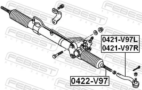 FEBEST Inner Tie Rod (0422-V97)