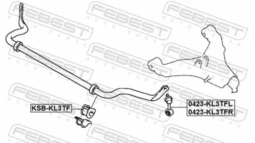 FEBEST Link/Coupling Rod, stabiliser bar (0423-KL3TFR)