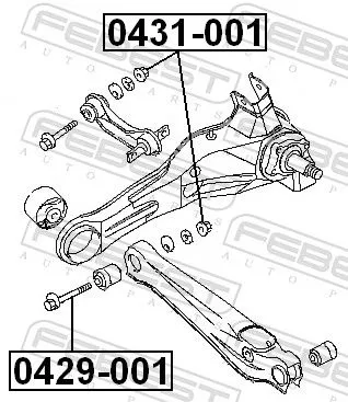 FEBEST Camber Correction Screw (0429-001)