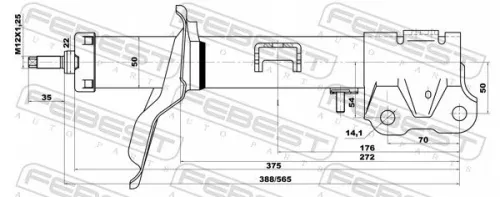 FEBEST Shock Absorber (04660918FL)
