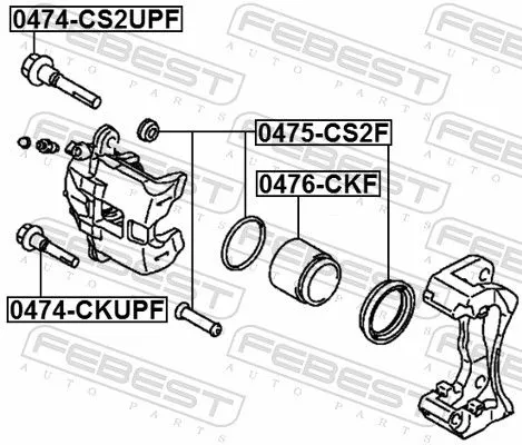 FEBEST Repair Kit, brake caliper (0475-CS2F)