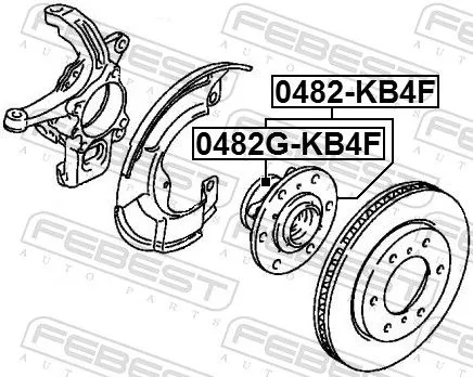 FEBEST Wheel Hub (0482G-KB4F)