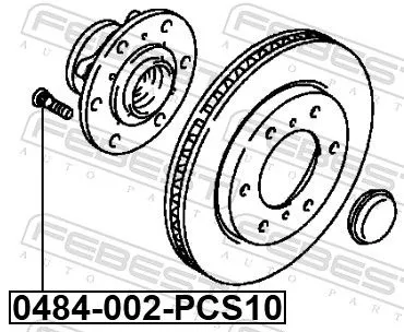 FEBEST Wheel Stud (0484-002-PCS10)