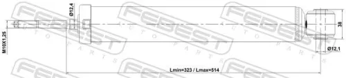 FEBEST Shock Absorber (05110-005R)