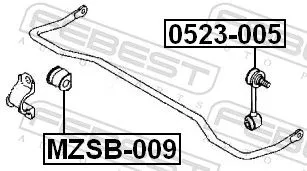 FEBEST Link/Coupling Rod, stabiliser bar (0523-005)