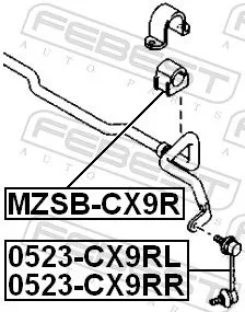 FEBEST Link/Coupling Rod, stabiliser bar (0523-CX9RR)