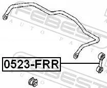 FEBEST Link/Coupling Rod, stabiliser bar (0523-FRR)