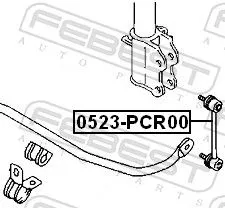 FEBEST Link/Coupling Rod, stabiliser bar (0523-PCR00)