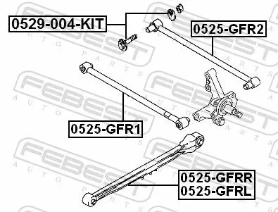 FEBEST Camber Correction Screw (0529-004-KIT)