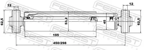 FEBEST Shock Absorber (05655636R)