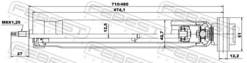 FEBEST Shock Absorber (05656587R)