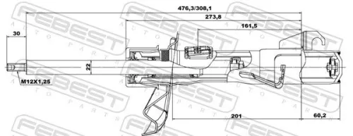 FEBEST Shock Absorber (05665298FL)