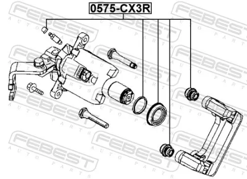FEBEST Repair Kit, brake caliper (0575-CX3R)