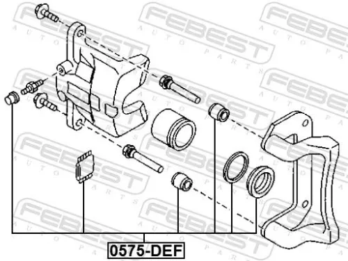 FEBEST Repair Kit, brake caliper (0575-DEF)