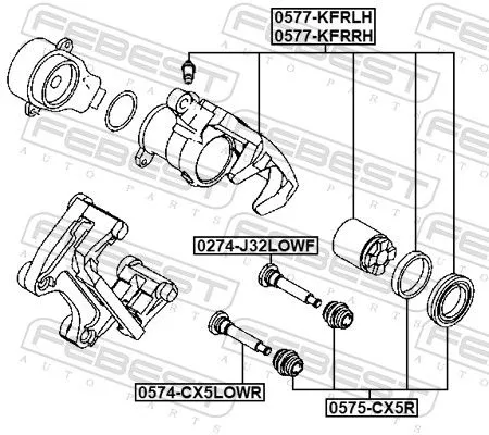 FEBEST Brake Caliper (0577-KFRLH)