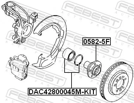 FEBEST Wheel Hub (0582-5F)
