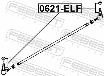 FEBEST Tie Rod End (0621-ELF)