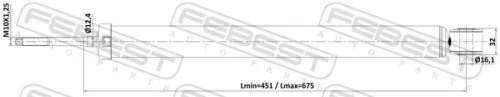 FEBEST Shock Absorber (07110-001R)