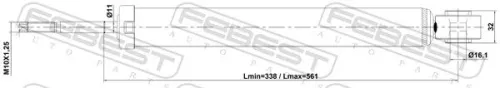 FEBEST Shock Absorber (07110-002R)