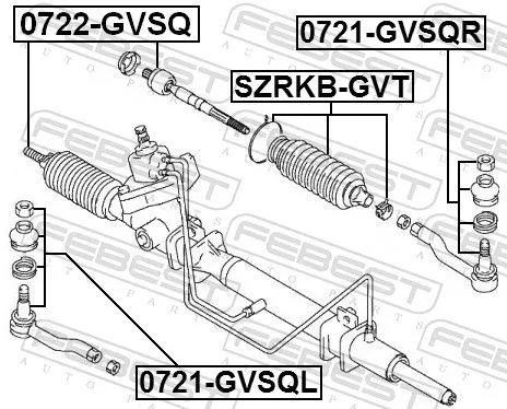 FEBEST Tie Rod End (0721-GVSQL)