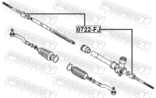 FEBEST Inner Tie Rod (0722-FJ)