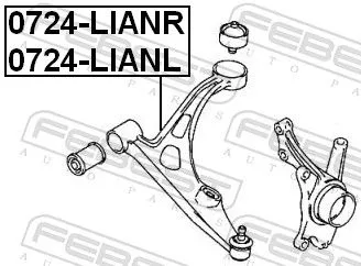 FEBEST Control/Trailing Arm, wheel suspension (0724-LIANL)