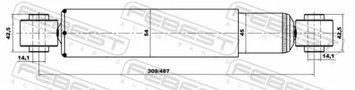FEBEST Shock Absorber (07655548R)