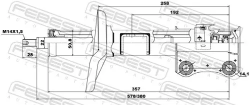 FEBEST Shock Absorber (07665535FR)