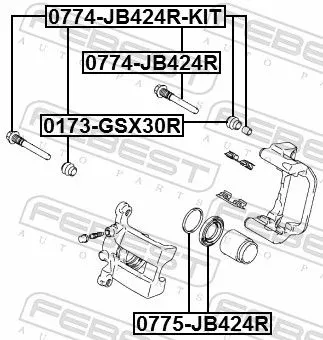 FEBEST Repair Kit, brake caliper (0775-JB424R)