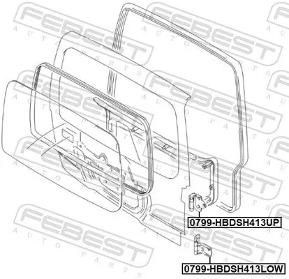 FEBEST Door Hinge (0799-HBDSH413LOW)